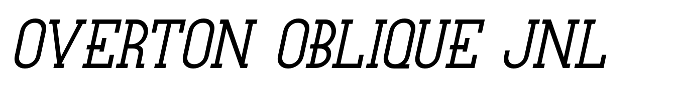 Overton Oblique JNL